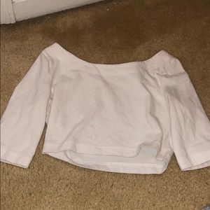 White crop top